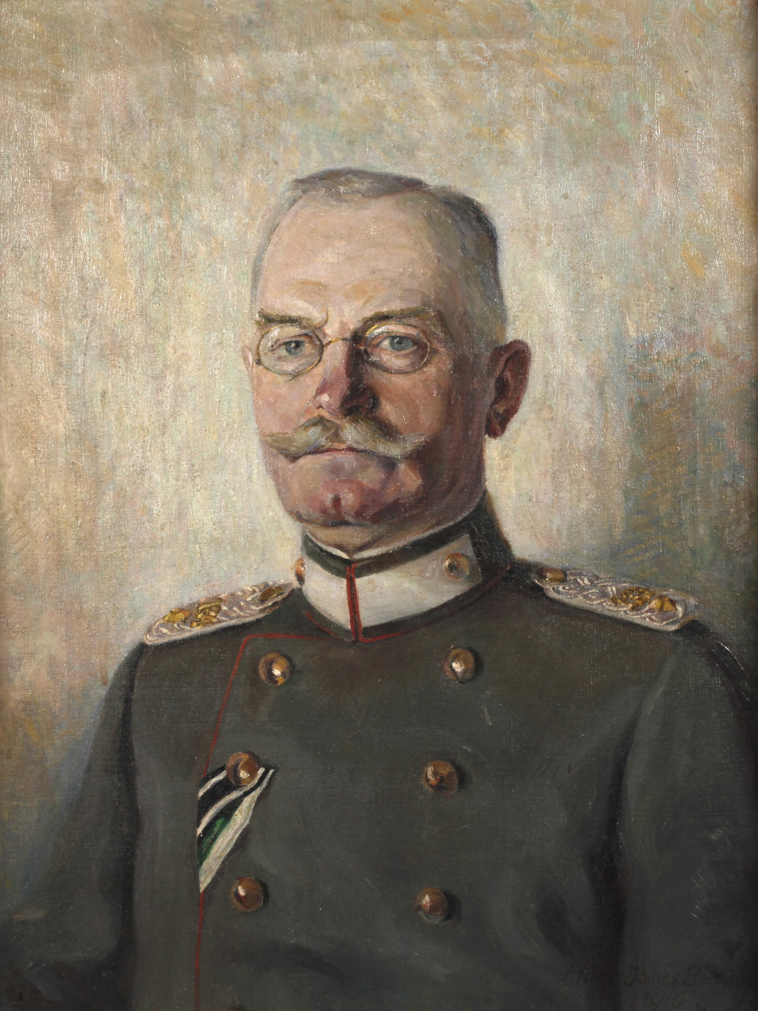 Hans James Berthold, Sächsischer Oberstleutnant