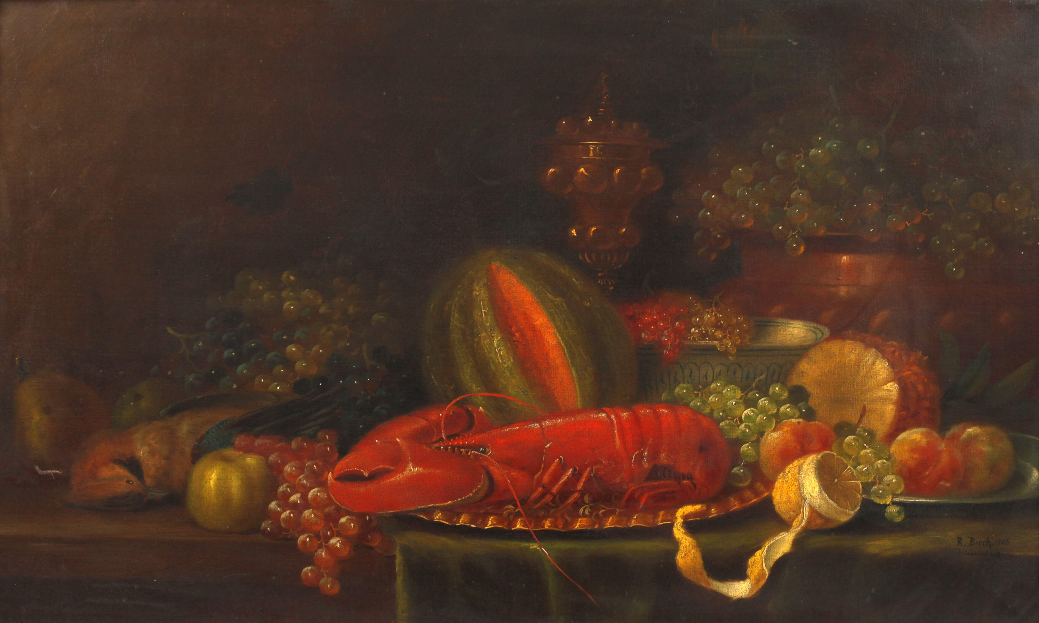 R. Birch, Stillleben mit Hummer