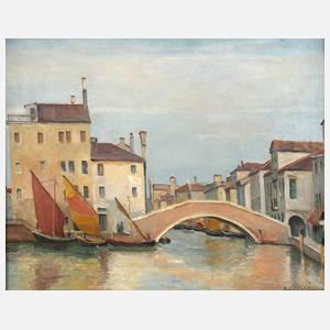 Blume Paul, "Fischerhafen von Chioggia"