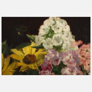 Theodor Bohnenberger, "Sommerblumen in Nymphenburger Vase"
