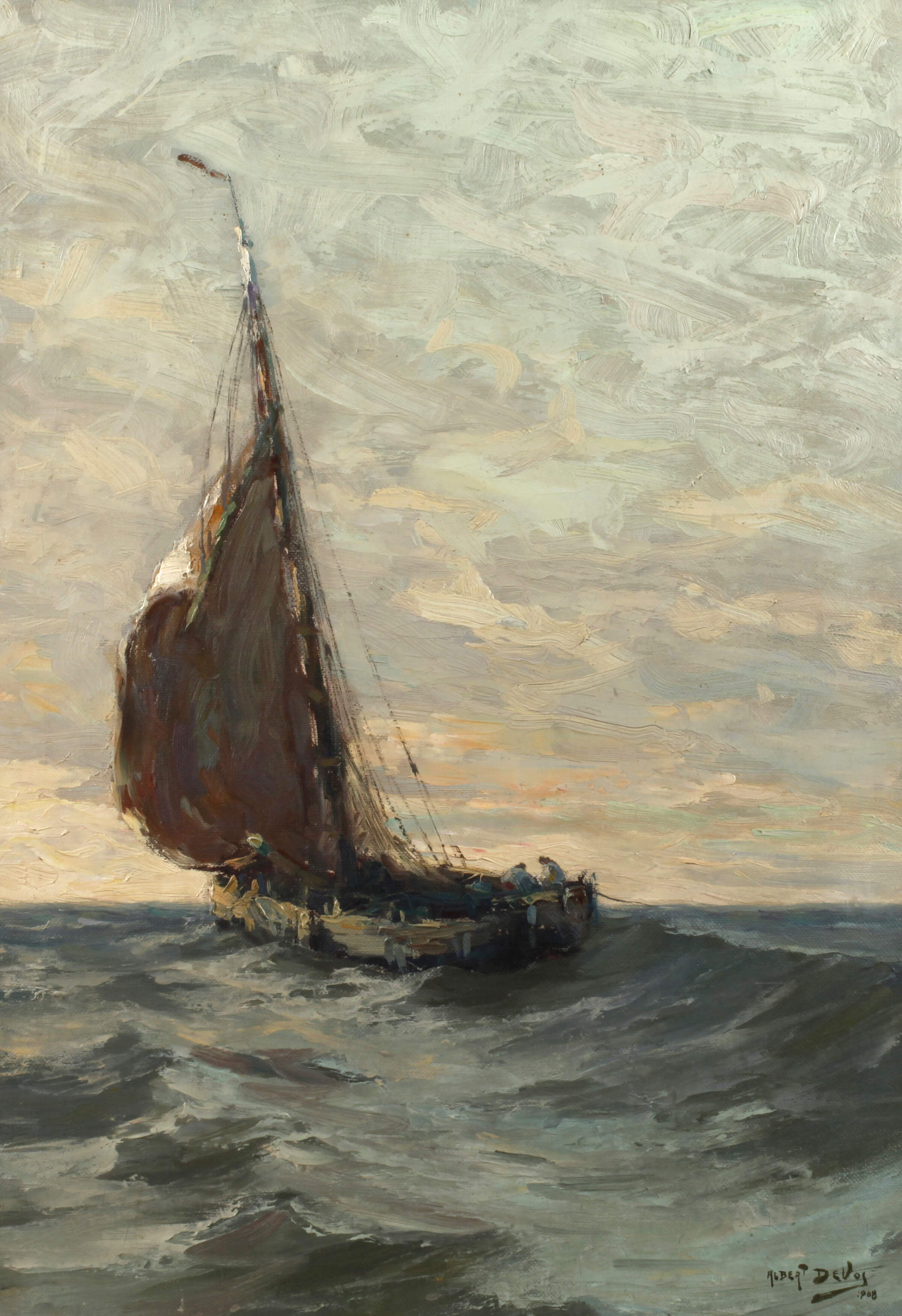 Albert Devos, "Le depart"