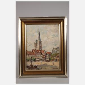 Walter Gemm, Der Markplatz von Halberstadt