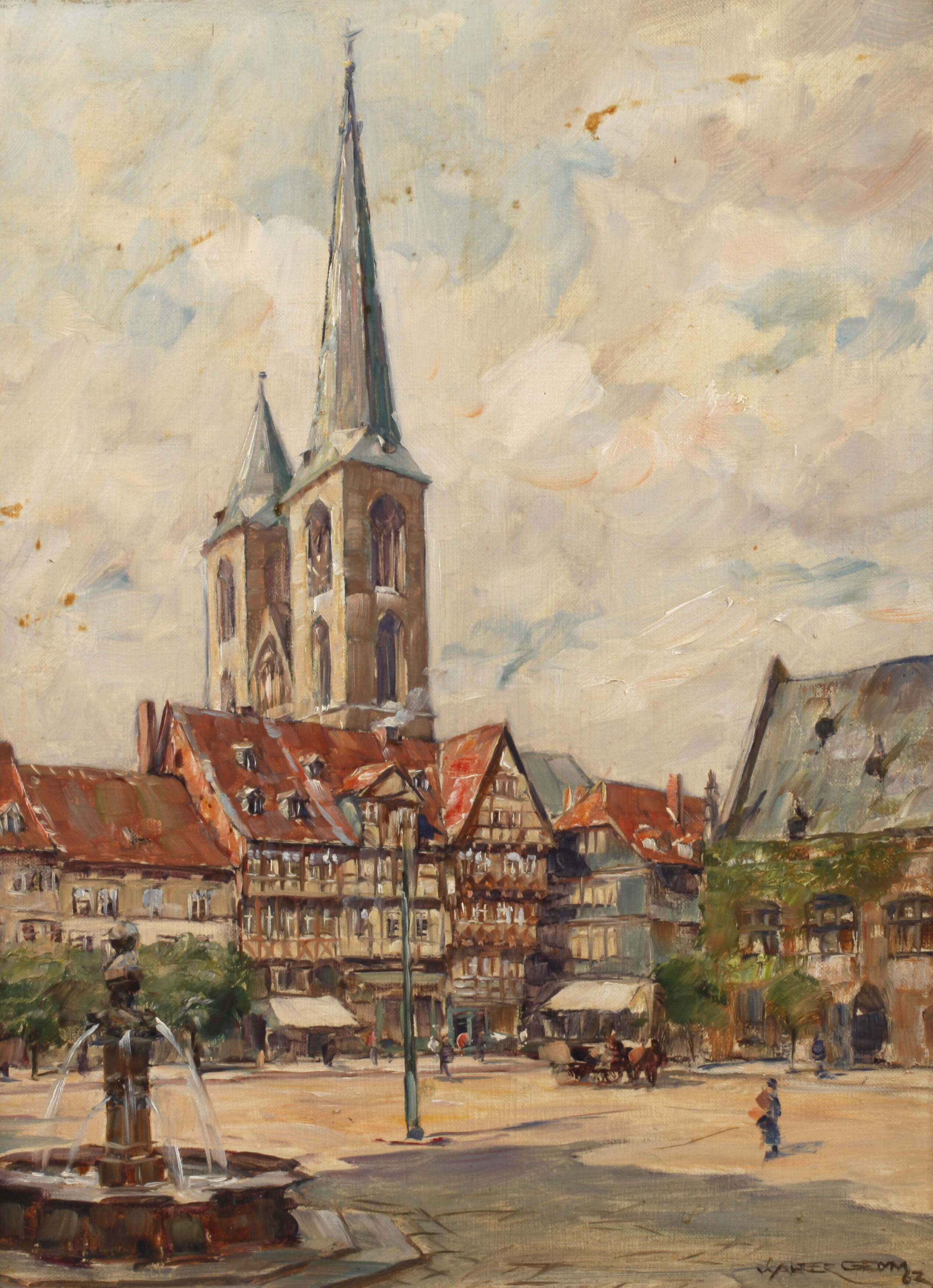 Walter Gemm, Der Markplatz von Halberstadt