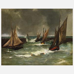 Georges Haquette, Stürmische Segelpartie