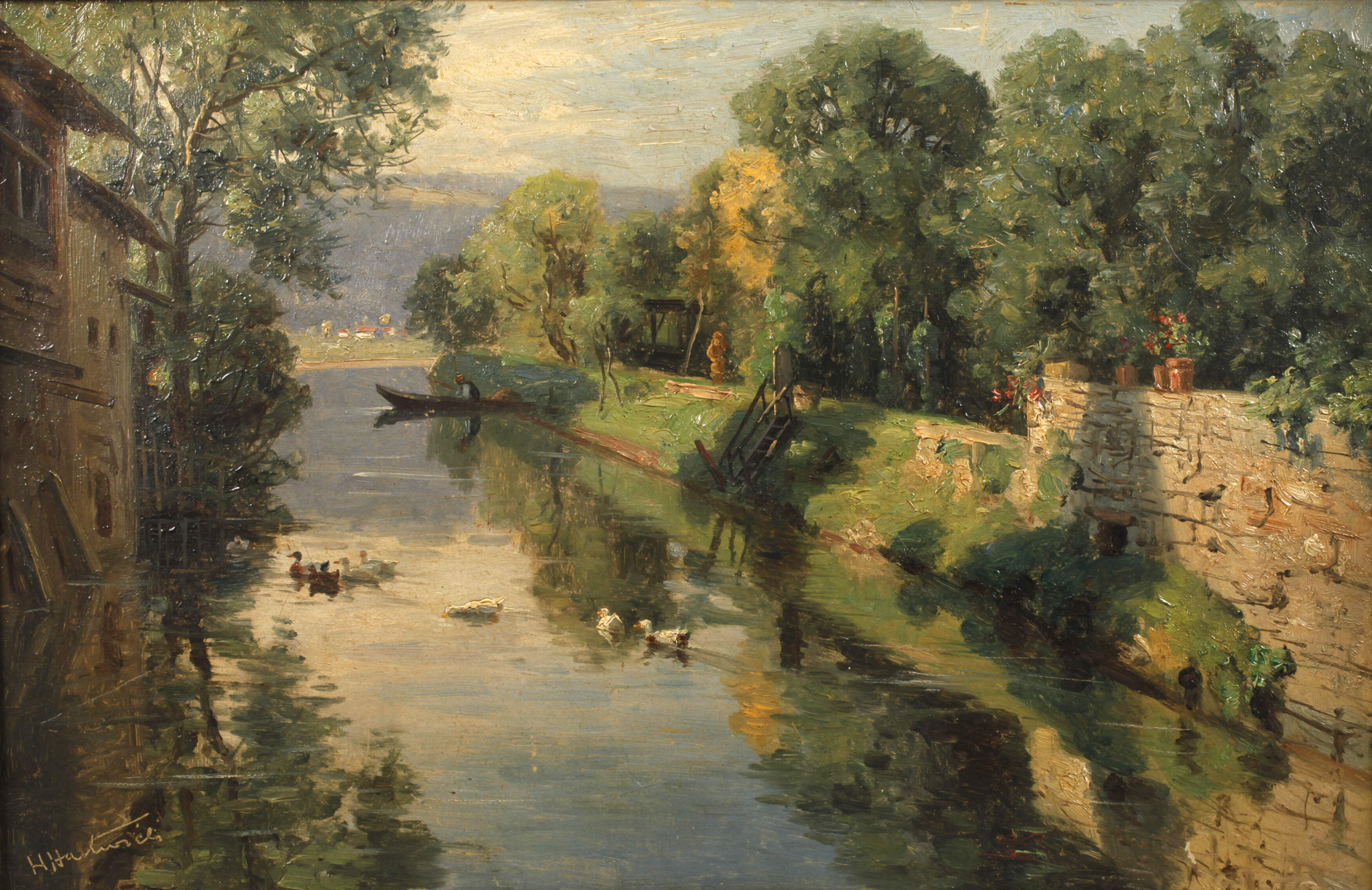Hermann Hartwich, Am sommerlichen Kanal