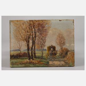 Ernst Haymann, »Postkutsche bei Haimhausen«