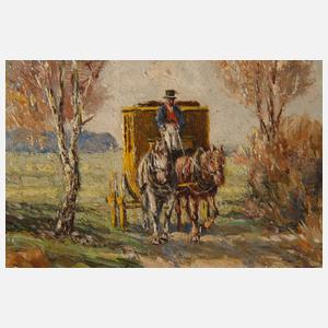 Ernst Haymann, »Postkutsche bei Haimhausen«