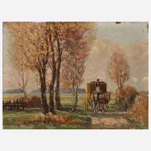 Ernst Haymann, »Postkutsche bei Haimhausen«