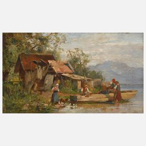 Carl Adam Heinisch, Am Seeufer