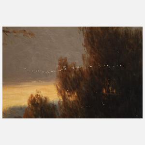 Carl Kenzler, Landschaft im Abendlicht
