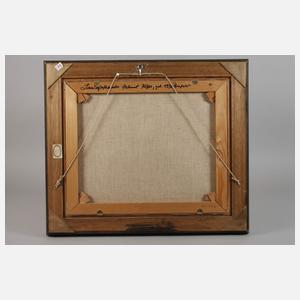 Helmut Kips, Winterlandschaft im Abendrot