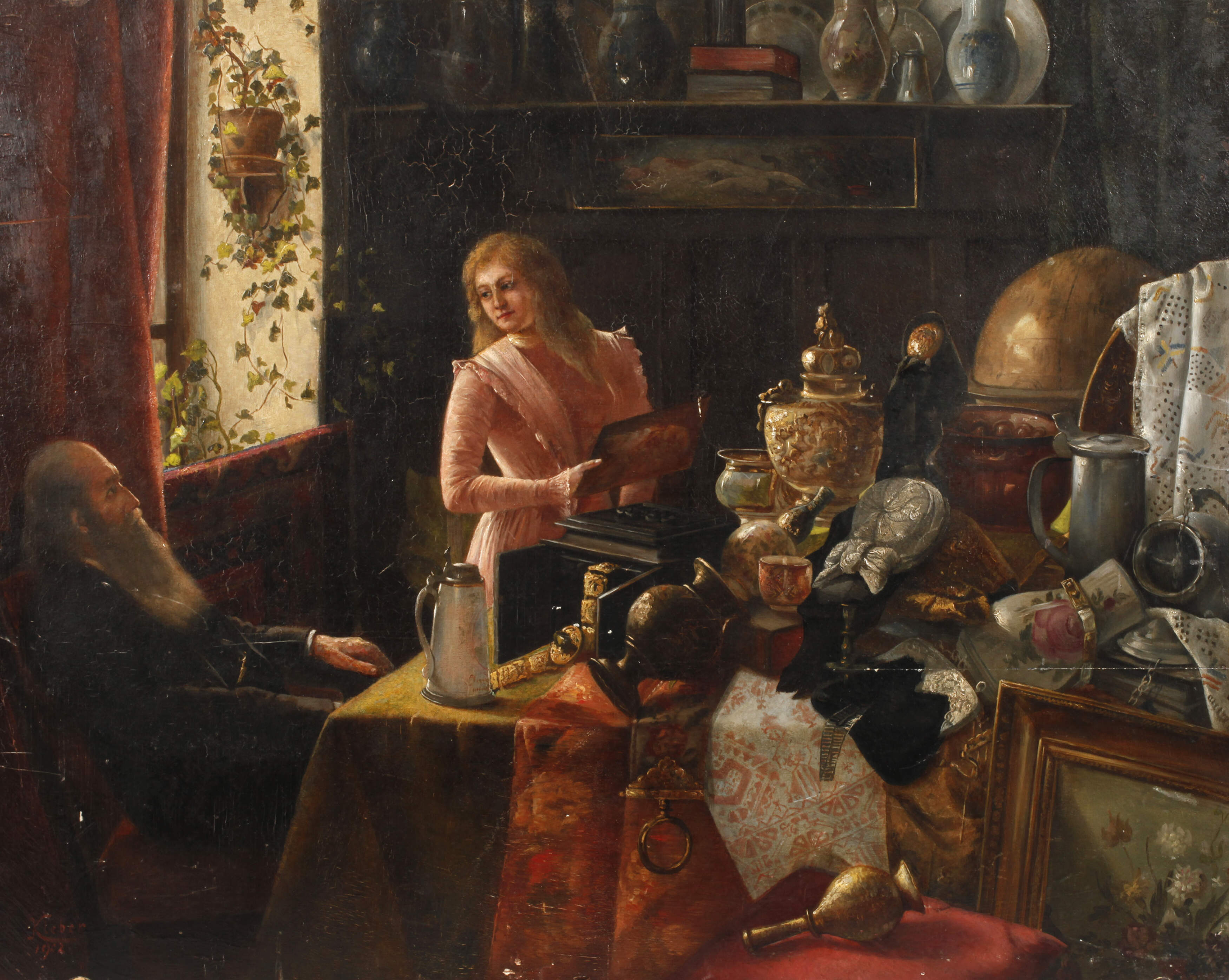 Franz Georg Kleber, Beim Antiquitätenhändler