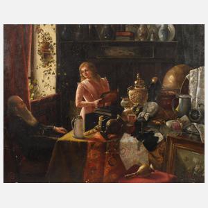 Franz Georg Kleber, Beim Antiquitätenhändler