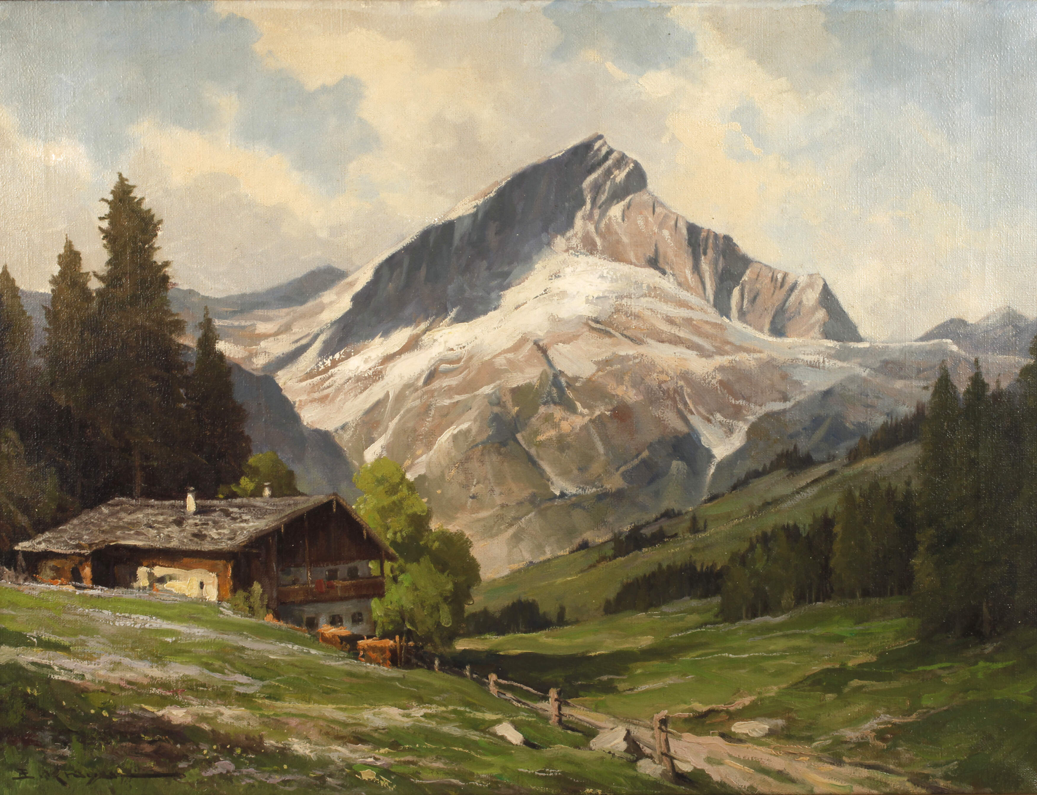 Erich Krüger, "Alpenhof bei Garmisch-Partenkirchen"
