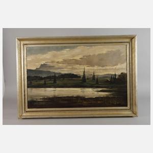 Sepp Meindl, Abend in Voralpenlandschaft