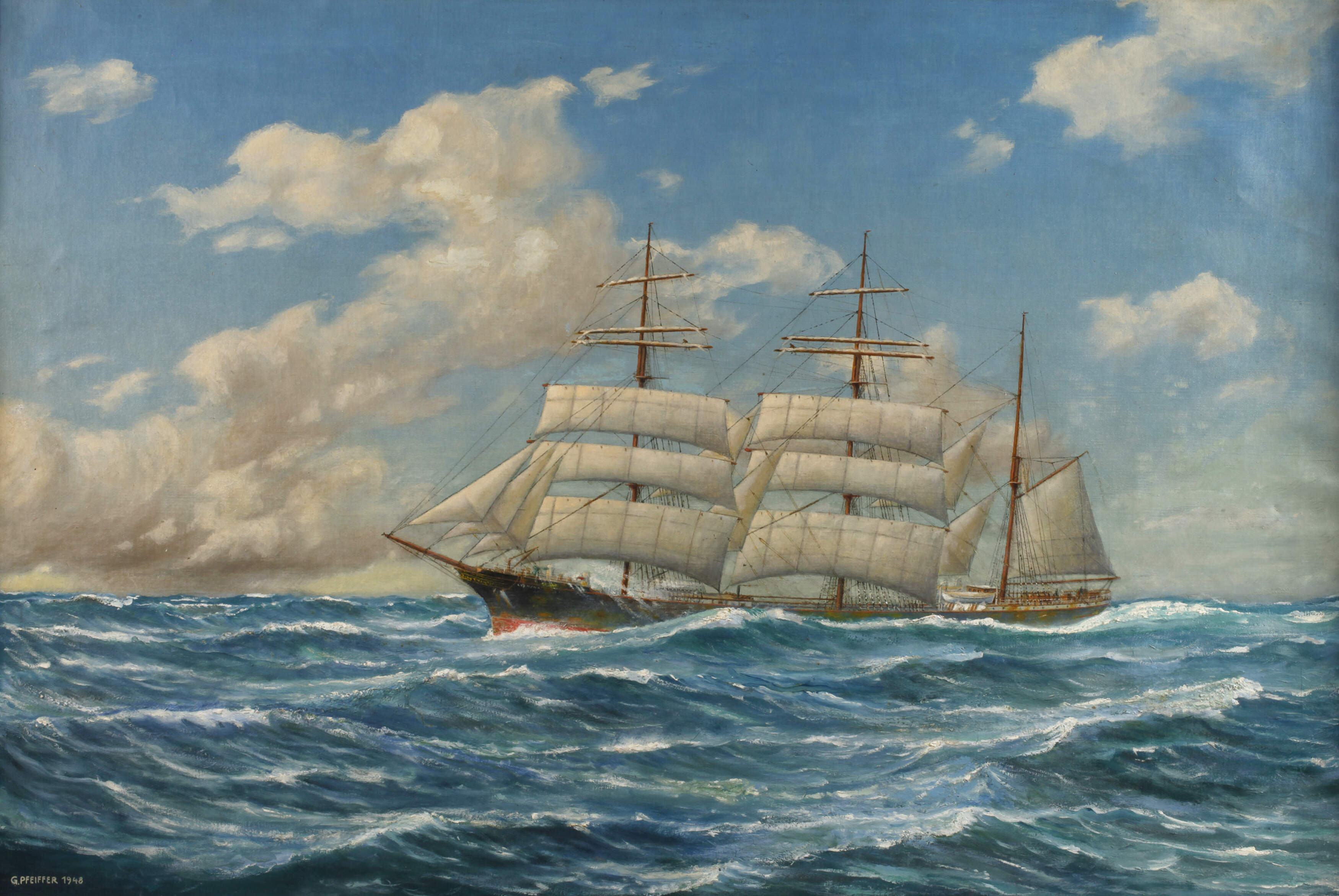 G. Pfeiffer, "Auf großer Fahrt"