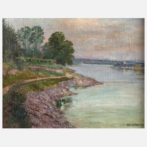 Hans Ranzoni d. J., Flussbiegung im Abendlicht