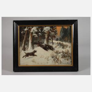 Otto Scheuerer, Flüchtende Wildschweine