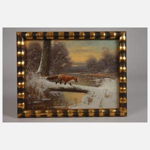 Otto Scheuerer, Fuchs im Winterwald