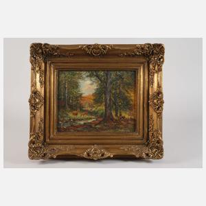 H. Schwaiger, Rehe im herbstlichen Wald