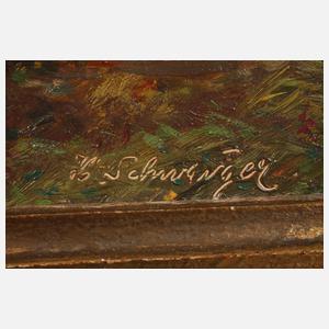 H. Schwaiger, Rehe im herbstlichen Wald