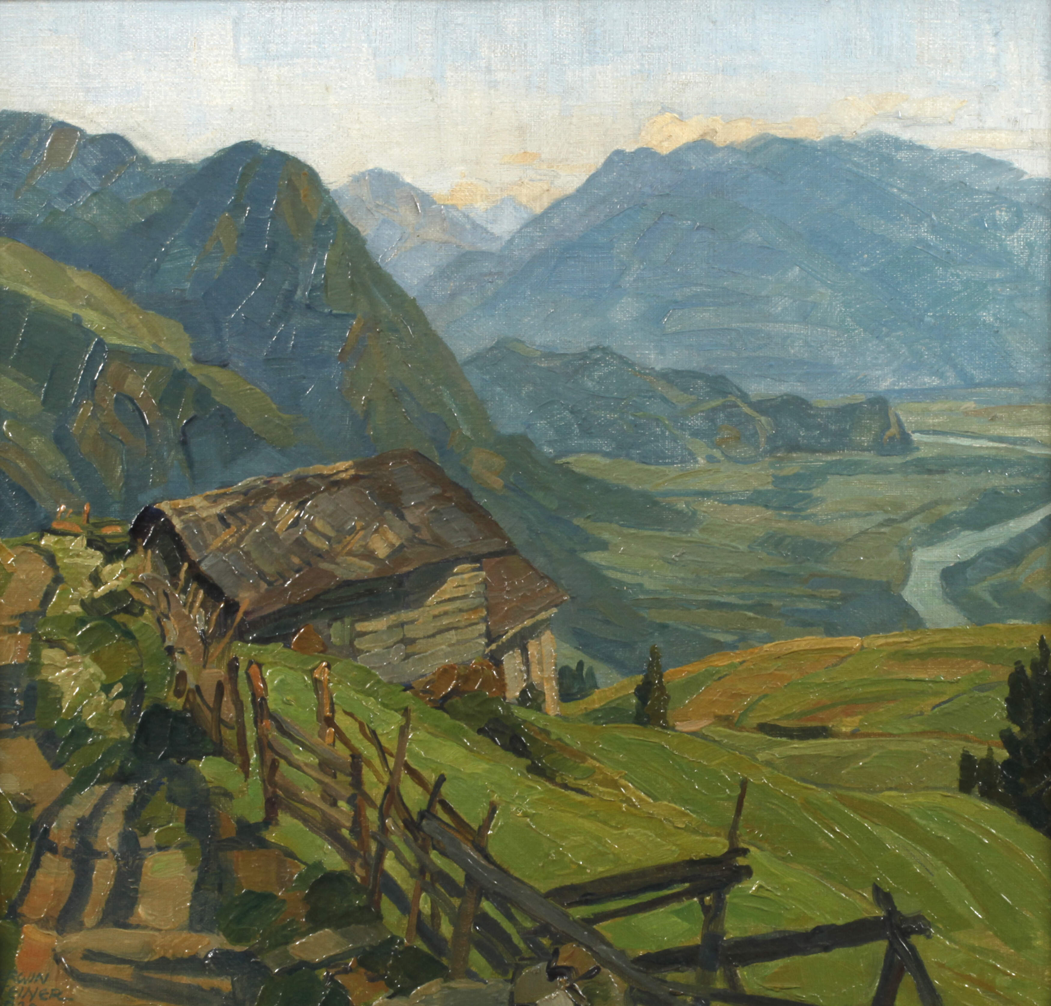 Erwin Steiner, »Über dem Rheintal«