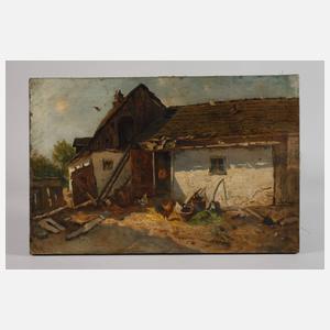 Paul Unbereit, attr., Am Bauernhof