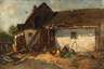 Paul Unbereit, attr., Am Bauernhof