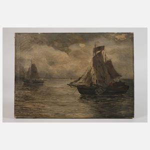 Hans Wacker, Fischkutter im Abendlicht