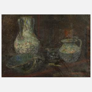 Otto Wiedemann, Stillleben mit Keramik