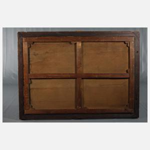 Mystische Szene mit Ritter in einer Schlucht