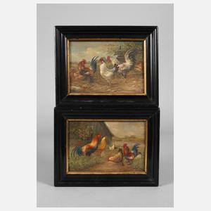 Monogrammist, Paar Hühnerbilder