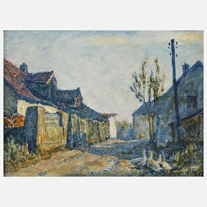 Gänse auf der Dorfstraße