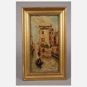 Partie auf dem Kanal in Venedig