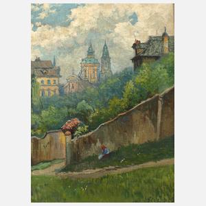 Blick auf St. Nikolaus in Prag