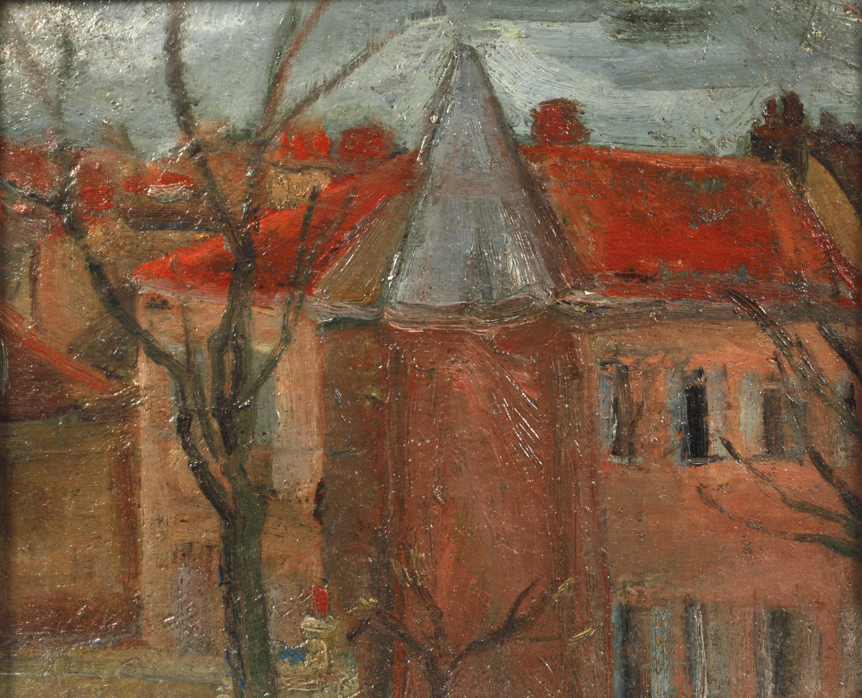 Herta Hausman, attr., Winterliche Stadtlandschaft