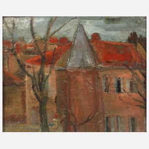 Herta Hausman, attr., Winterliche Stadtlandschaft