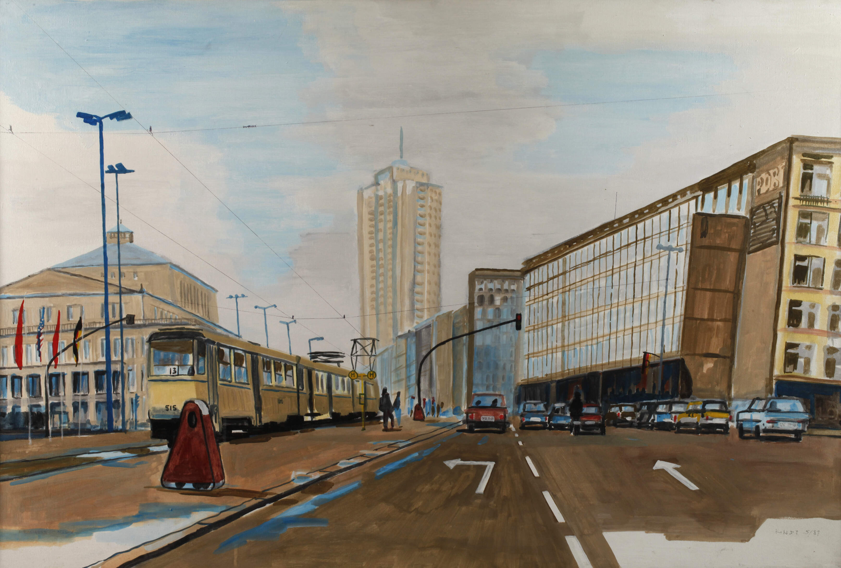 Malte Kindt, attr., Ansicht "Karl-Marx-Platz" Leipzig