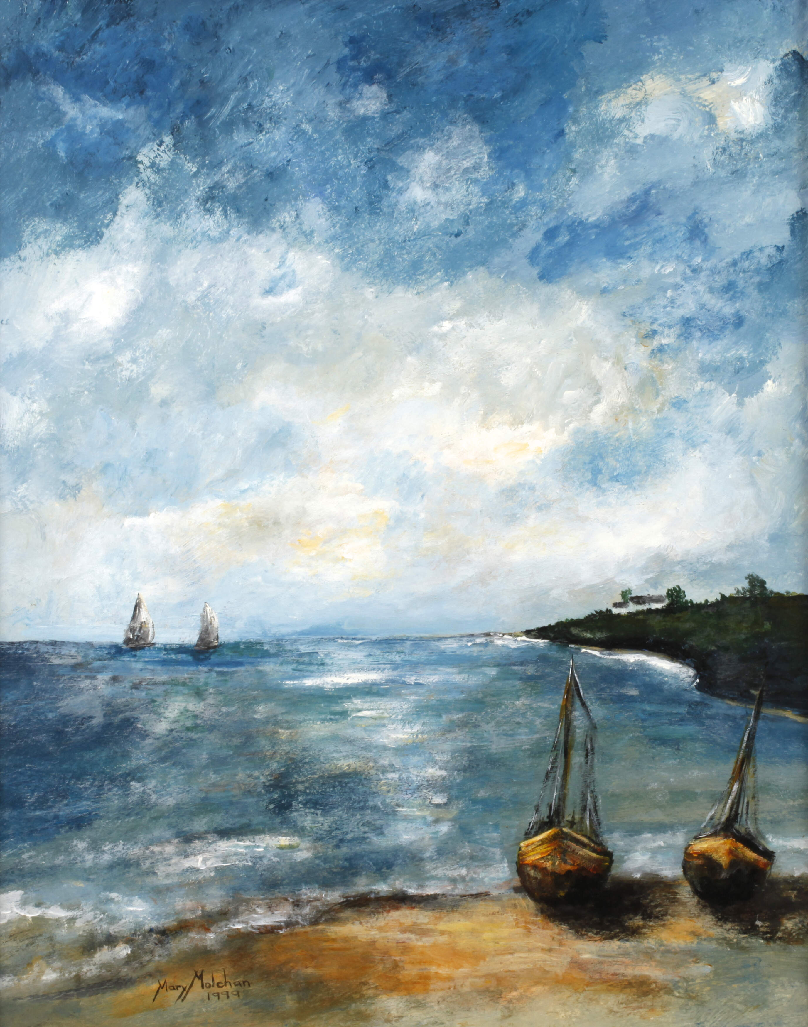 Mary Molchan, Boote am Strand