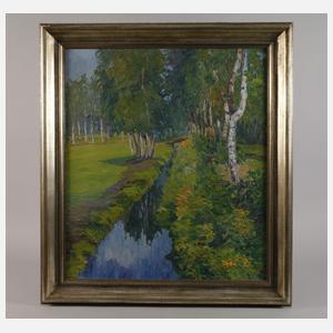 Bertha Schilling, "Wassergraben im Moor"