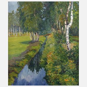 Bertha Schilling, "Wassergraben im Moor"