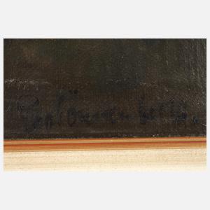 Adolf Schönnenbeck, Fischer beim Anfeuern des Ofens