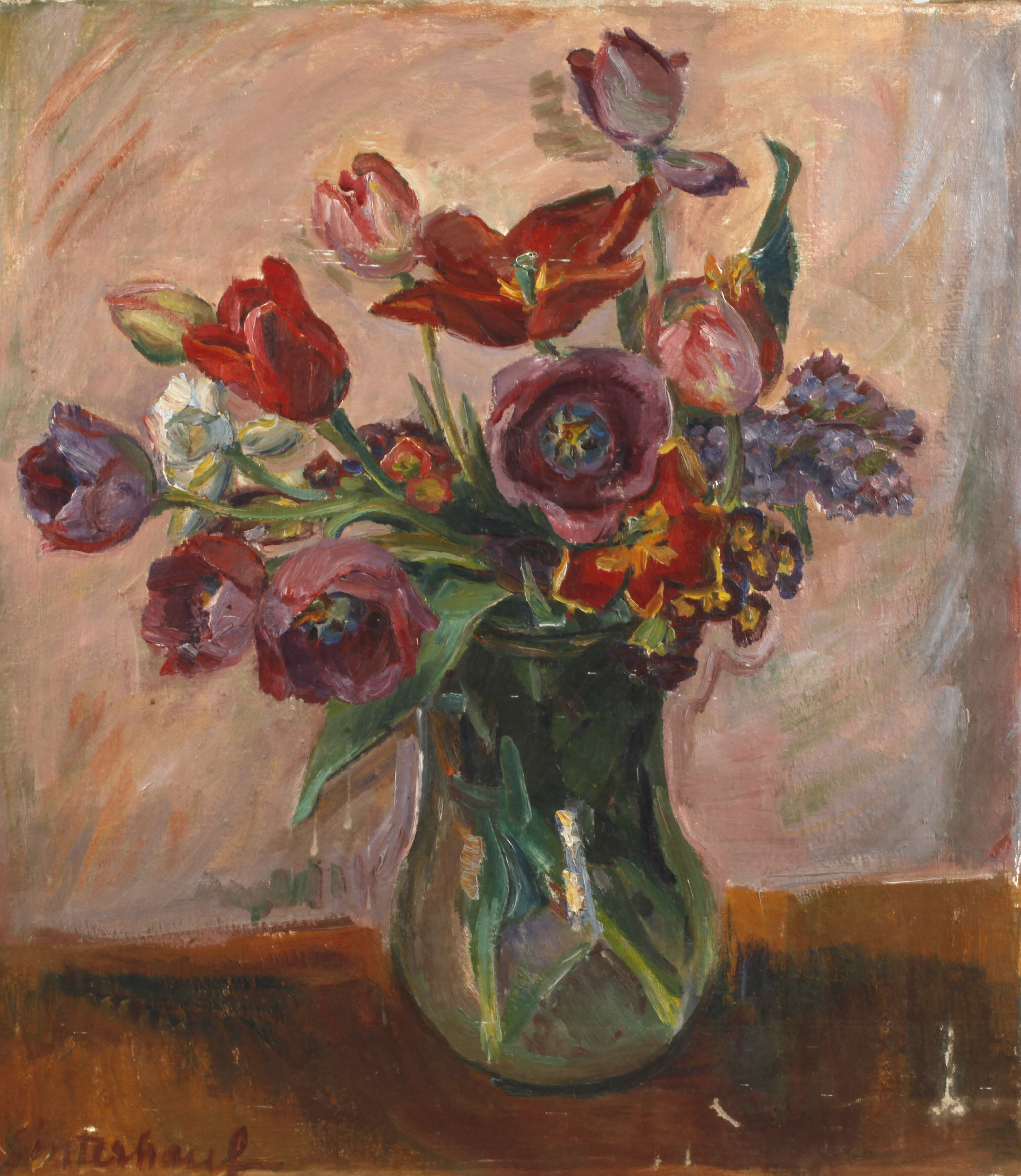 Anna Sinterhauf, attr., Doppelseitiges Gemälde