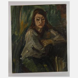 Sitzendes Mädchen an der Bar