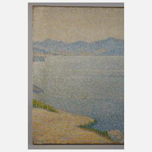 Pointillist um 1900, Küstenszene