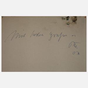 Friedrich von Bömches, Selbstbildnis