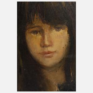 Friedrich von Bömches, "Portrait eines Mädchens"