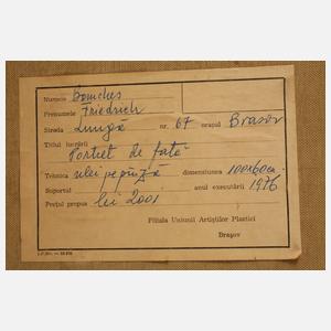 Friedrich von Bömches, "Portrait eines Mädchens"