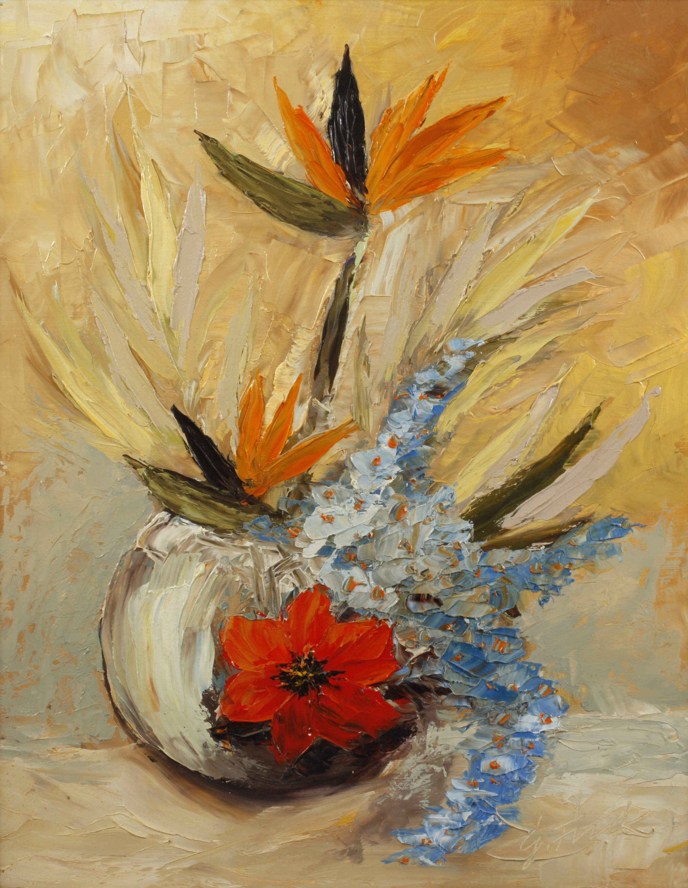 Georg Fink, Blumenstillleben