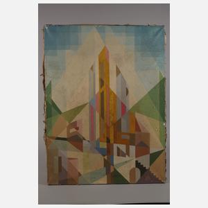 William Hansen, attr., Kubistische Komposition